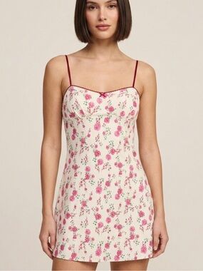Mills By Millie Bobby Brown Floral Dress in Cream and Pink